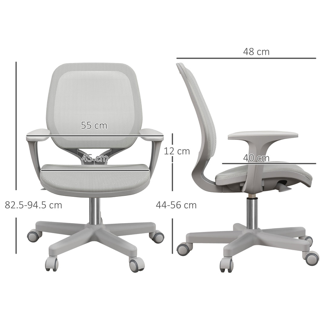 44-56cm Mesh Back Office Chair - Grey