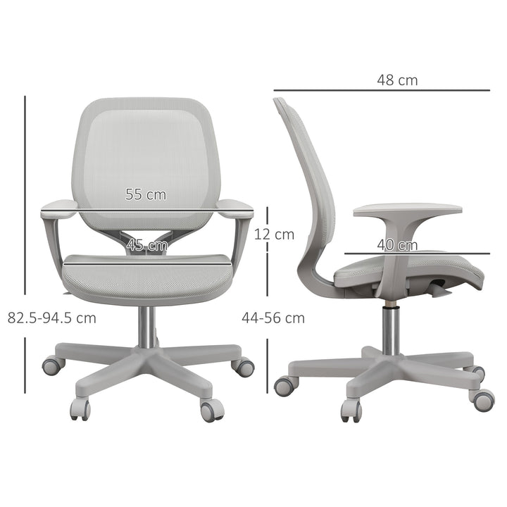 44-56cm Mesh Back Office Chair - Grey