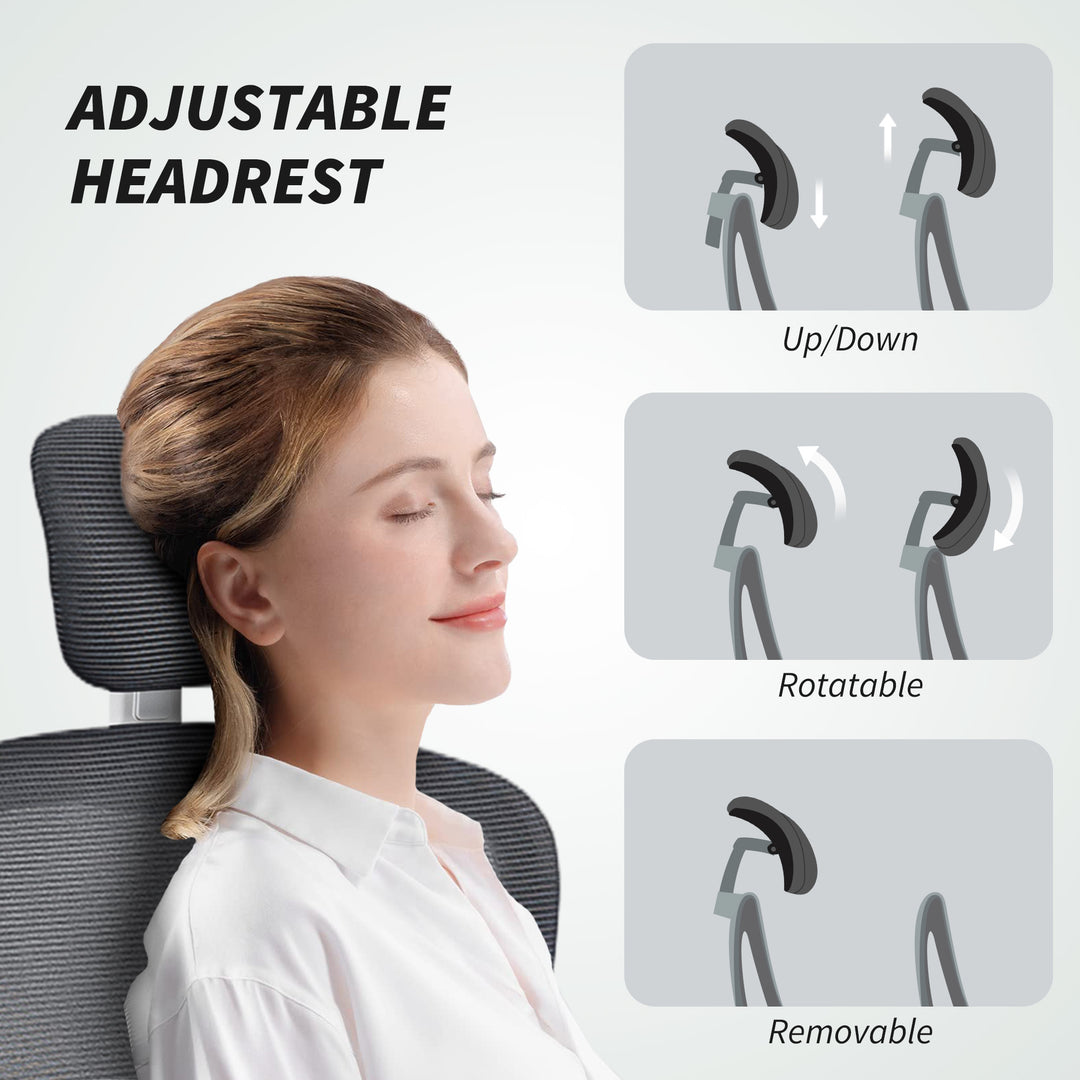 Mesh Back Office Chair, with Lumbar Support - Charcoal Grey