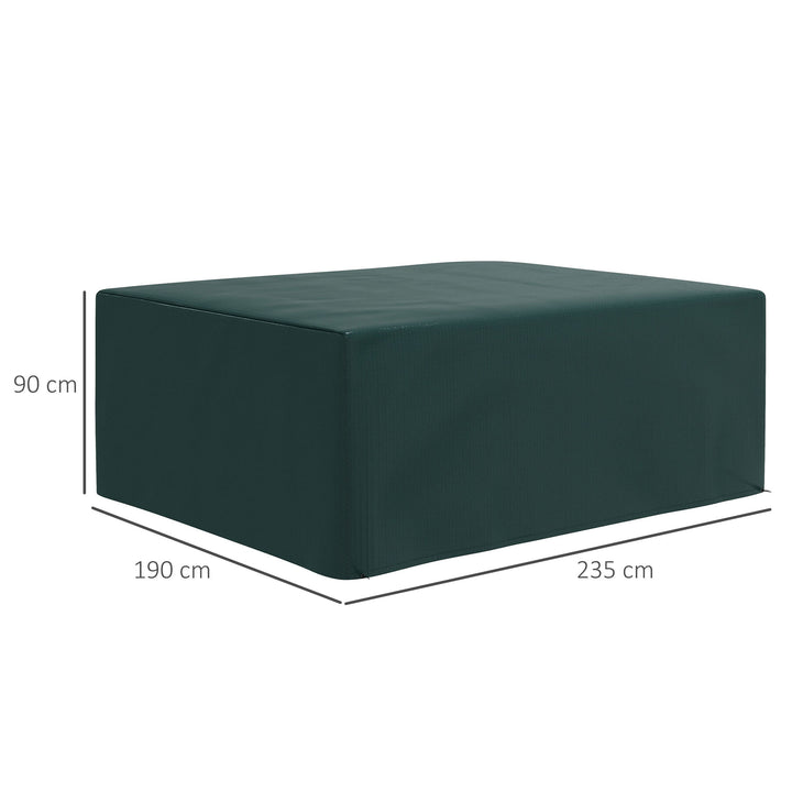 MCL Garden Furniture Cover, Waterproof Anti-UV Large Protective Patio Set Covers, 235 x 190 x 90cm, Green