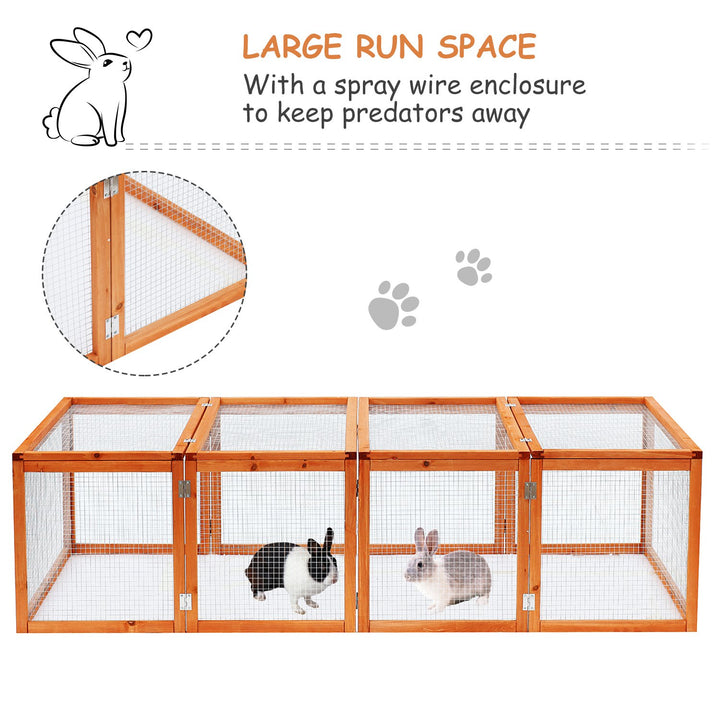 Guinea Pigs Hutches W/ Mesh Wire, 181Lx100Wx 48H cm-Wood