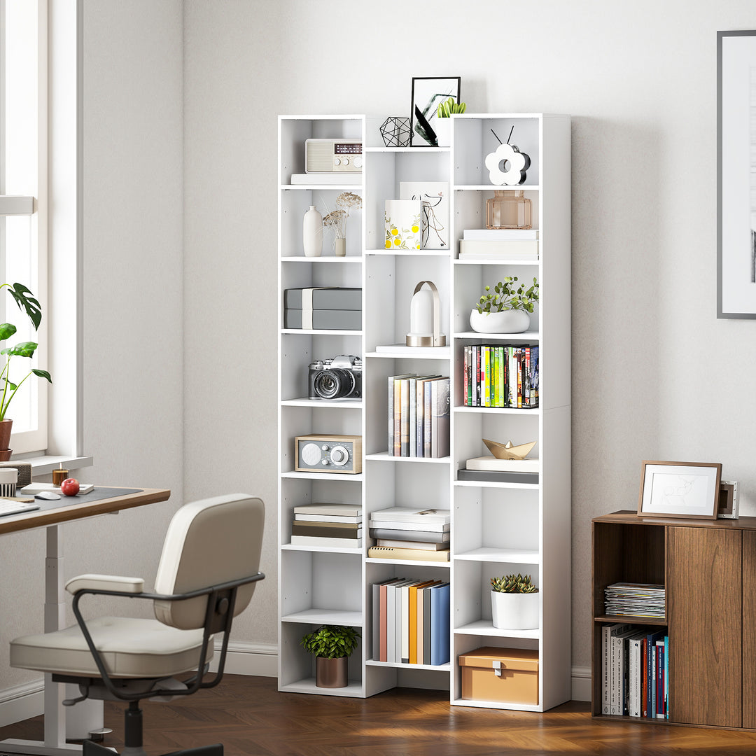 MCL 21-Compartment Bookshelf - White