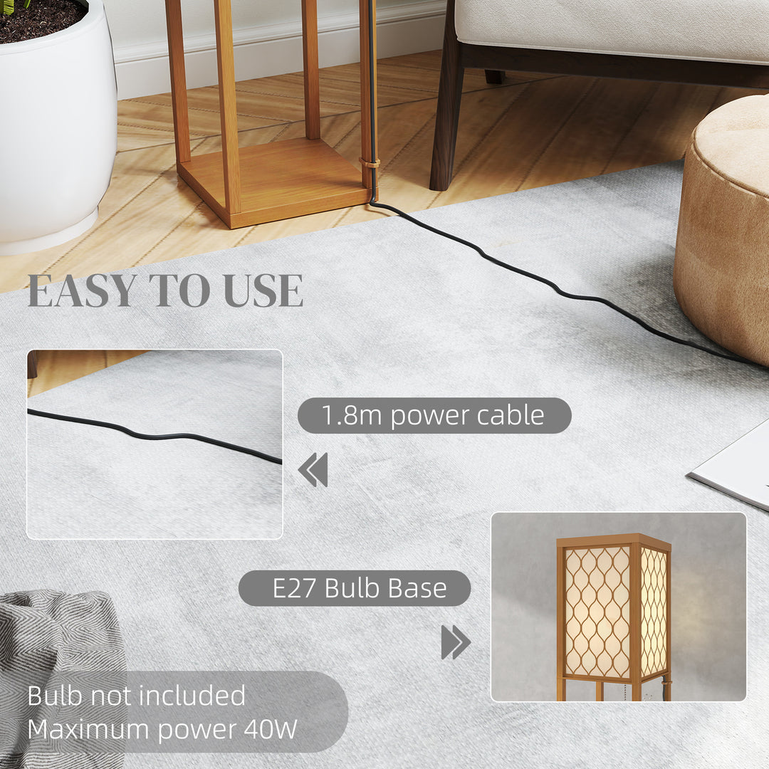 Three-Shelf Standing Lamp - Natural