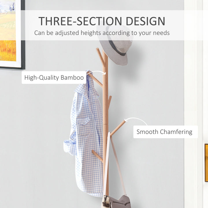 180 cm Hallway Coat Rack Storage Bench Tree Hat Hanger Entryway Stand Garment Organiser Bedroom Living Room