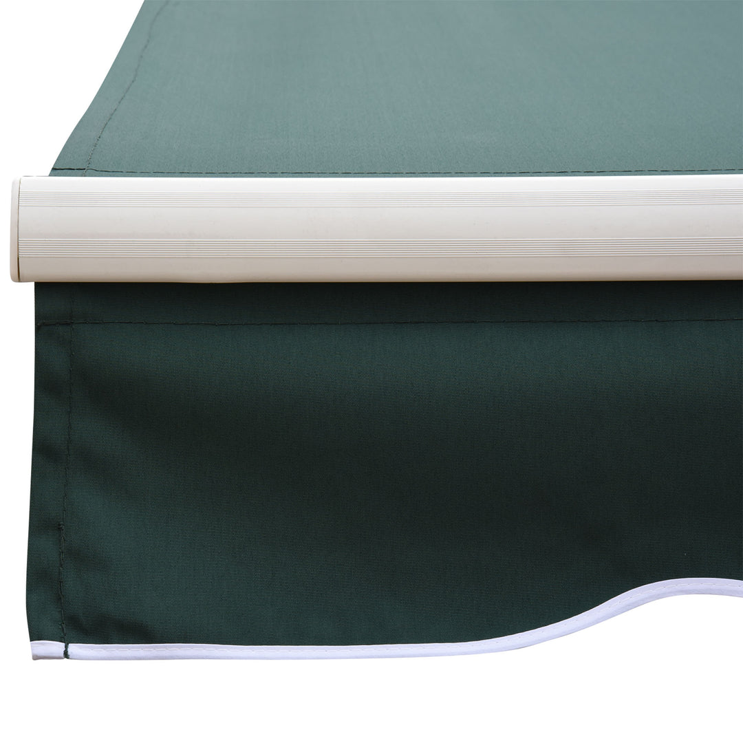 Manual Retractable Awning, 2.5x2 m-Dark Green