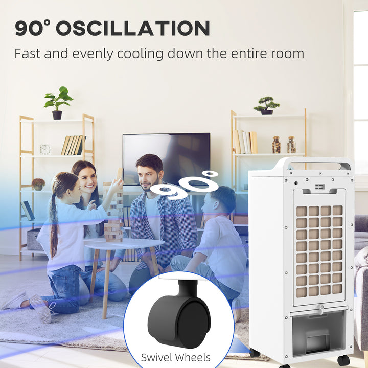 Three-Cool Air Conditioner, with Ice Pack and Remote - White