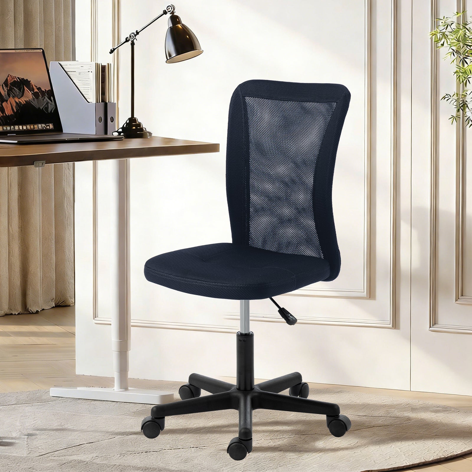 Computer Desk Chair, Mesh Office Chair with Adjustable Height and Swiv