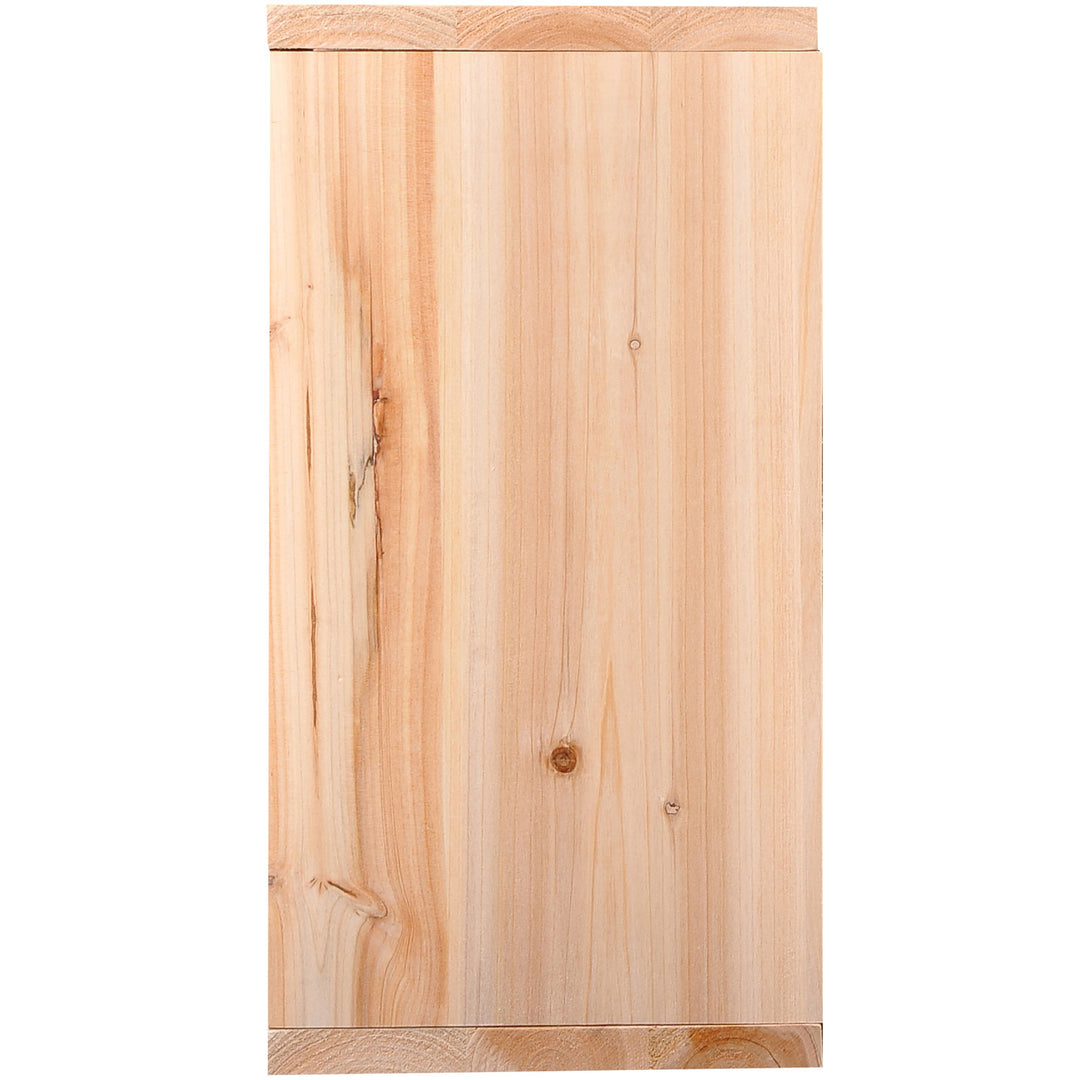 MCL Wooden Wine Rack for 24 Bottle Square Tabletop Storage Holder Stand