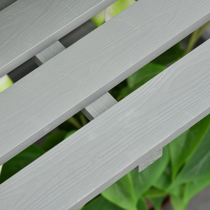 MCL Wooden Cold Frame Greenhouse Polycarbonate Garden Grow House for Flower Vegetable Plants with Adjustable Shelf, Double Doors, 76 x 47 x 110cm, Light Grey