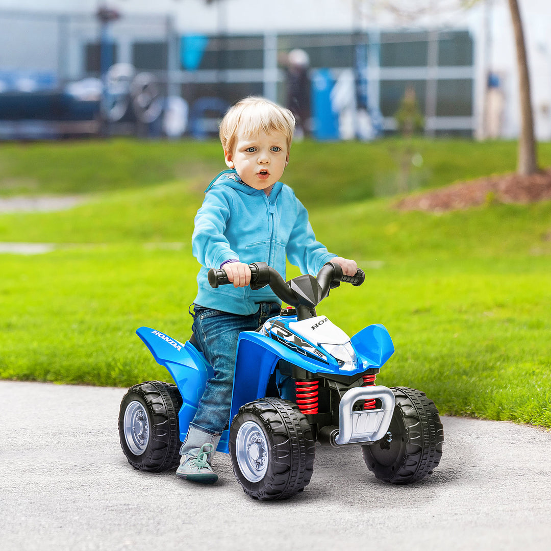 AIYAPLAY Honda Licensed Kids Electric Quad Bike 6V ATV Ride On for 1.5-3 Years Blue