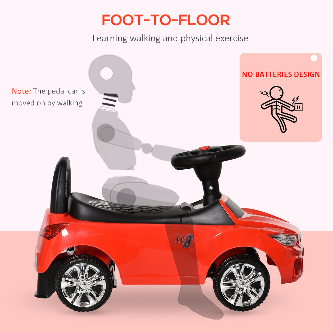 MCL Ride on Car Baby Toddler Walker Foot to Floor Sliding Car Slider Red