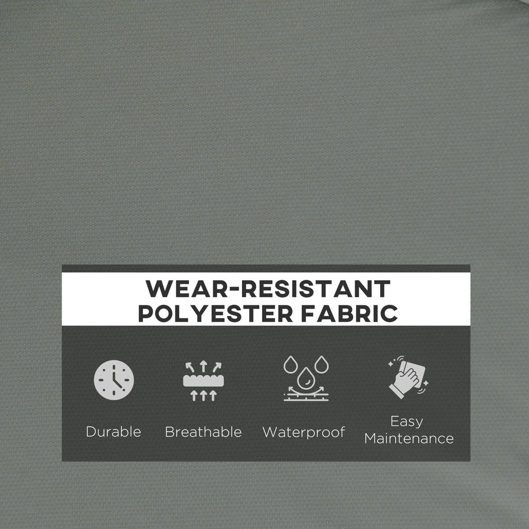 MCL Garden Bench Cushion 2 Seater Loveseat Seat Pad for Patio Swing Furniture for Indoor & Outdoor Use, 120 x 50 x 8 cm, Grey