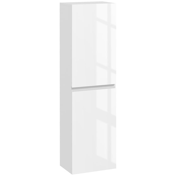 Bathroom Storage Unit, Tall Bathroom Cabinet with 2 Cupboards and