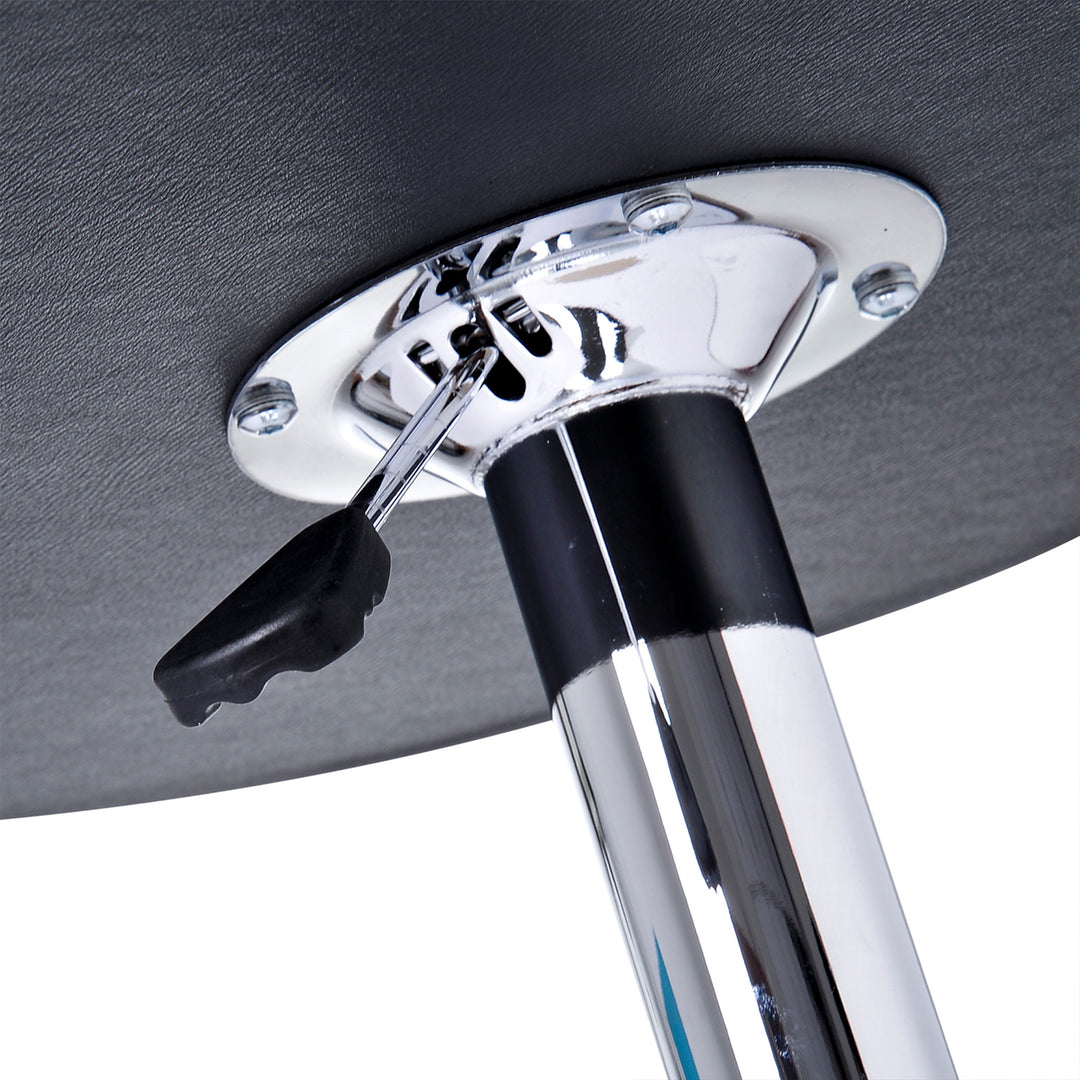 MCL Round Bar Table, 360 Degree Swivel Counter Pub Table with Adjustable Height, for Kitchen, Cafe, Black