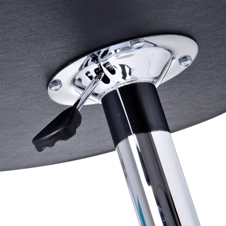 MCL Round Bar Table, 360 Degree Swivel Counter Pub Table with Adjustable Height, for Kitchen, Cafe, Black