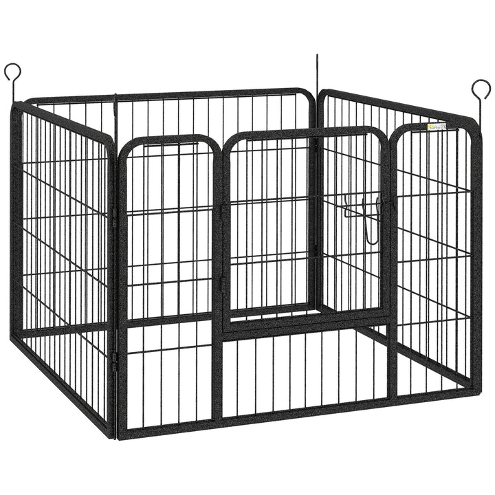 Heavy Duty Dog Playpen, 4 Panel Puppy Pen, Foldable Dog Kennel Both Indoor Outdoor Use Collapsible Design 82L x 82W x 60H (cm)
