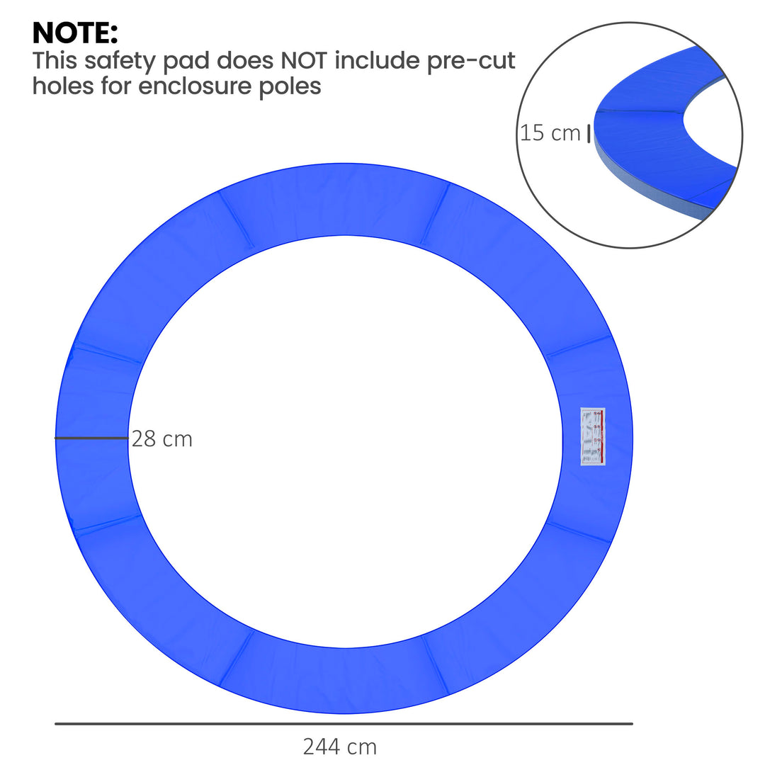8ft Trampoline Pad, Φ244cm Trampoline Accessories Surround Pad Thick F