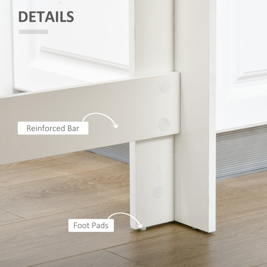 MCL Bar Table, Dining Table with 4-Tier Storage Shelf for Breakfast Bar, Kitchen, Dining Room, Living Room, Grey