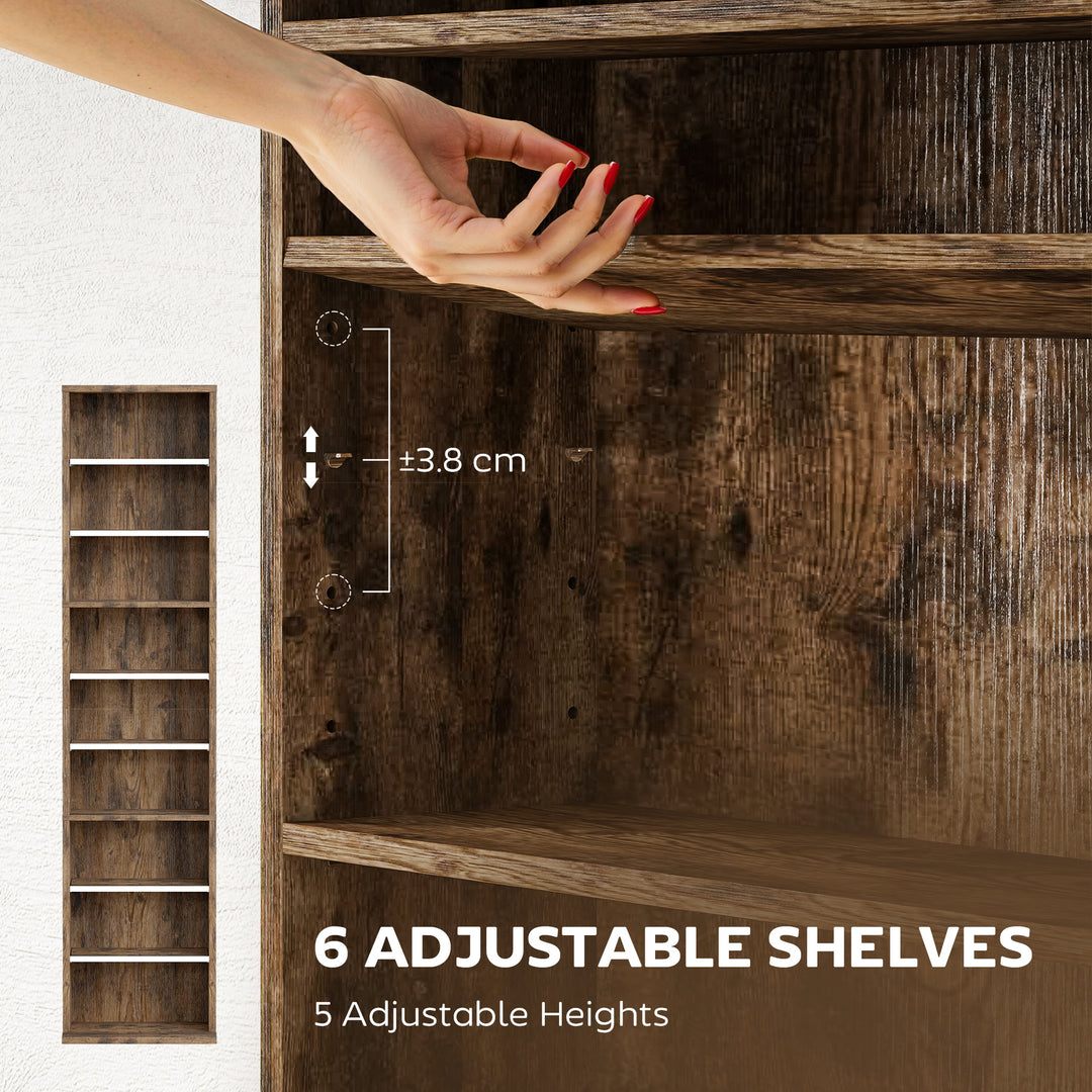 MCL 260 Narrow CD Storage Unit - Rustic Brown