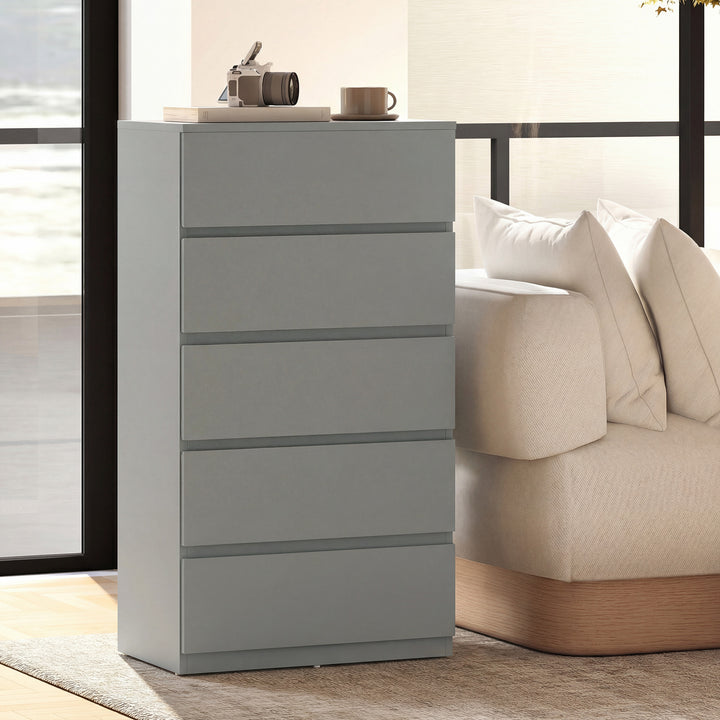 Chest of Drawers, 5-Drawer Storage Cabinets, Modern Dresser, Storage D