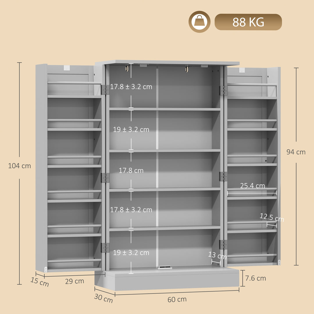 Kitchen Cupboard, Freestanding Multi-Storage Kitchen Pantry Cabinet - view 3