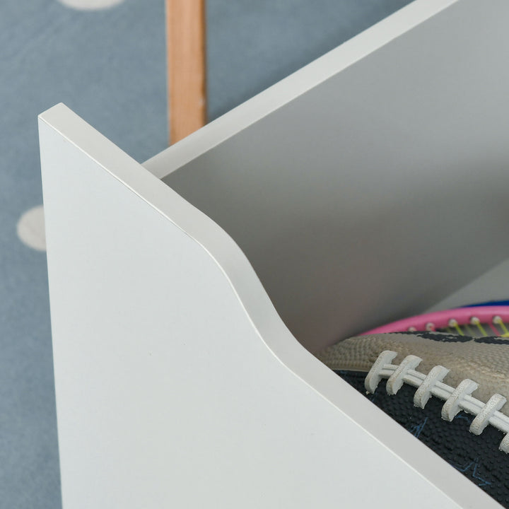 Kids Bookshelf, Toy Organiser, with Storage Drawer, Wheels - Grey