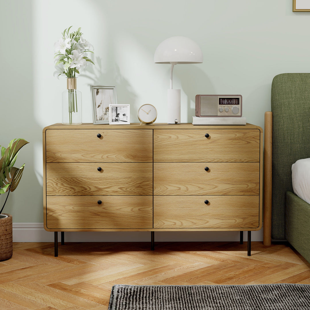 Chest of Drawers, 6 Drawer Dresser