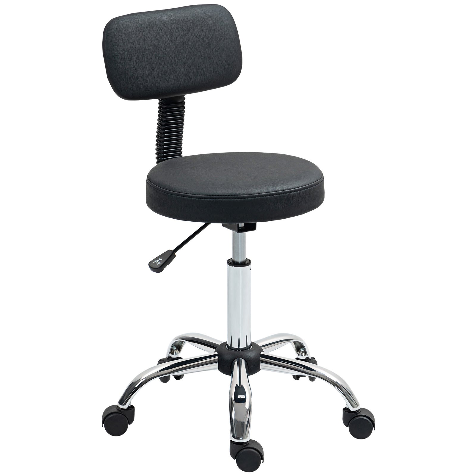 360° Swivel Seat Salon Stool - Black