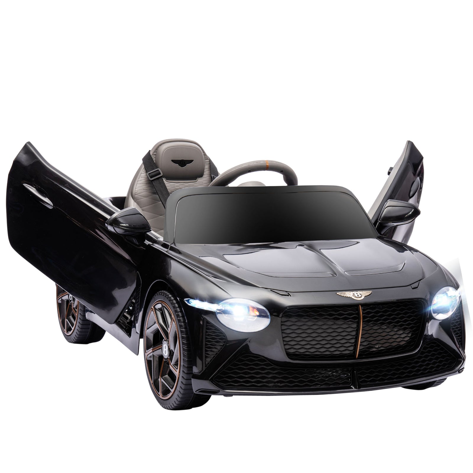 Bentley Bacalar Licensed 12V Kids Electric Car, with Remote Control, Black