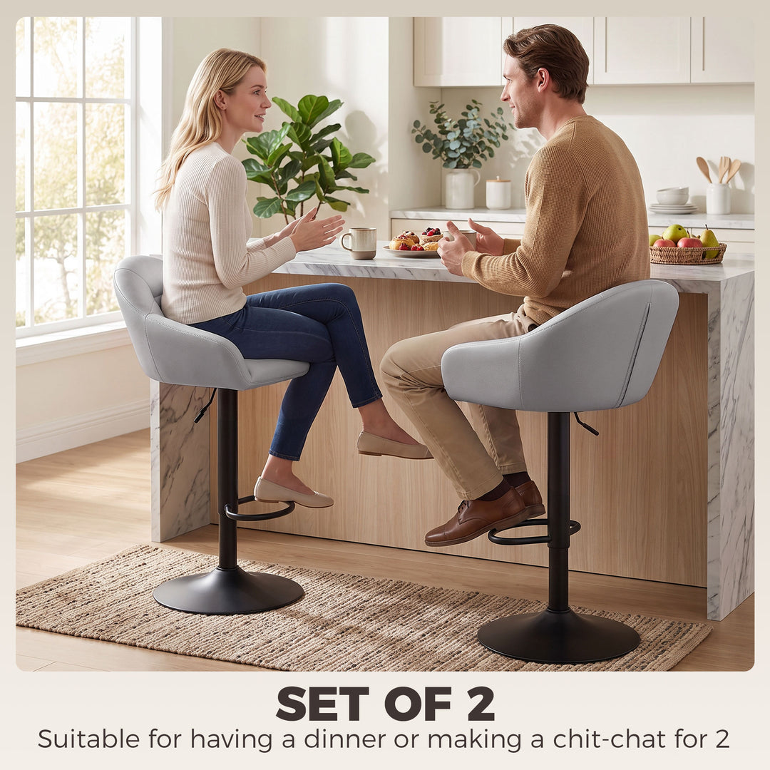 Bar Stools Adjustable Heights Breakfast Bar Stools Backrest Armrests S