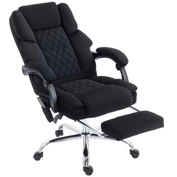 Office Chair with 6-point Vibration Massage and Heat, Fabric Desk Chai