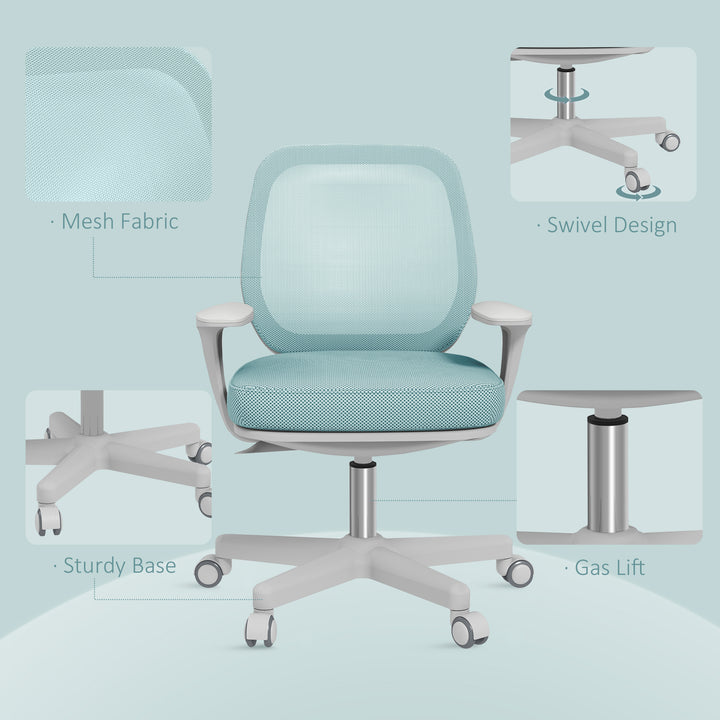 44-56cm Mesh Back Office Chair - Light Green