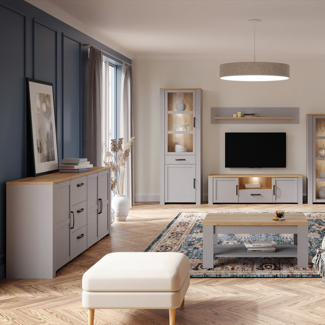 Bohol Sideboard in Riviera Oak/Grey Oak