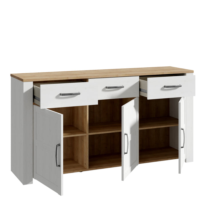 Bohol Sideboard in Riviera Oak/White