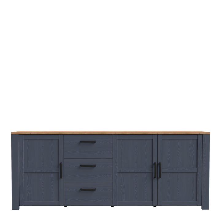 Bohol Large Sideboard in Riviera Oak/Navy