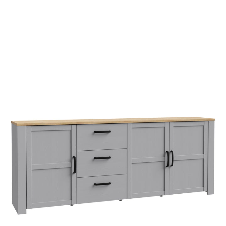 Bohol Large Sideboard in Riviera Oak/Grey Oak