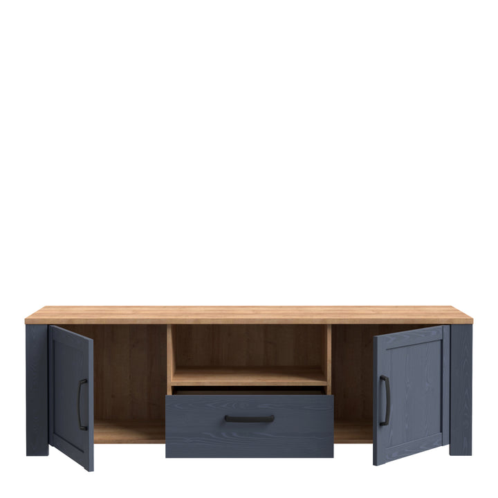 Bohol TV Unit in Riviera Oak/Navy