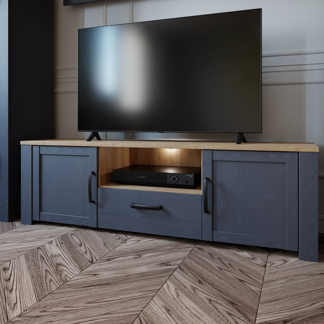 Bohol TV Unit in Riviera Oak/Navy