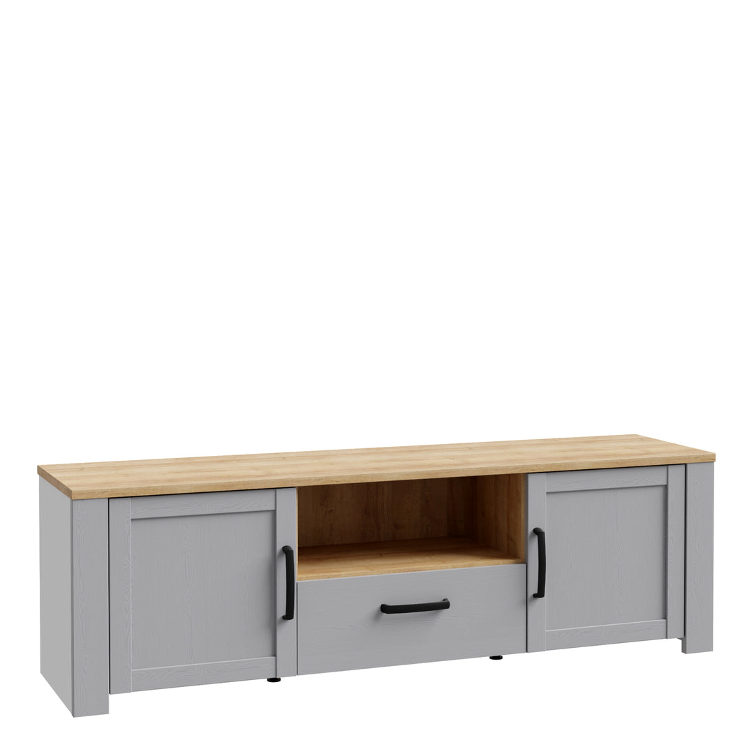 Bohol TV Unit in Riviera Oak/Grey Oak