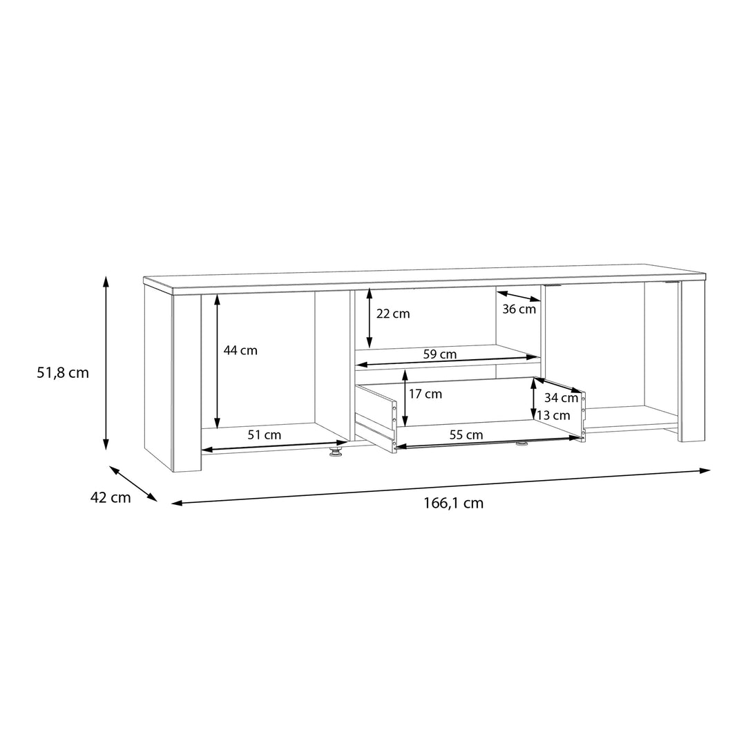 Bohol TV Unit in Riviera Oak/Grey Oak