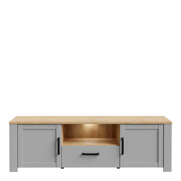 Bohol TV Unit in Riviera Oak/Grey Oak