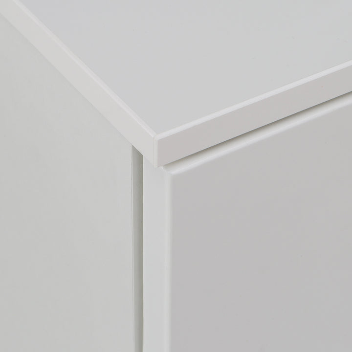 Sienna Abstract Chest of in White/White High Gloss