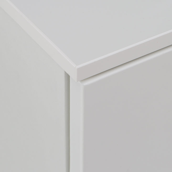 Sienna Chest of 6 Drawers in White/White High Gloss