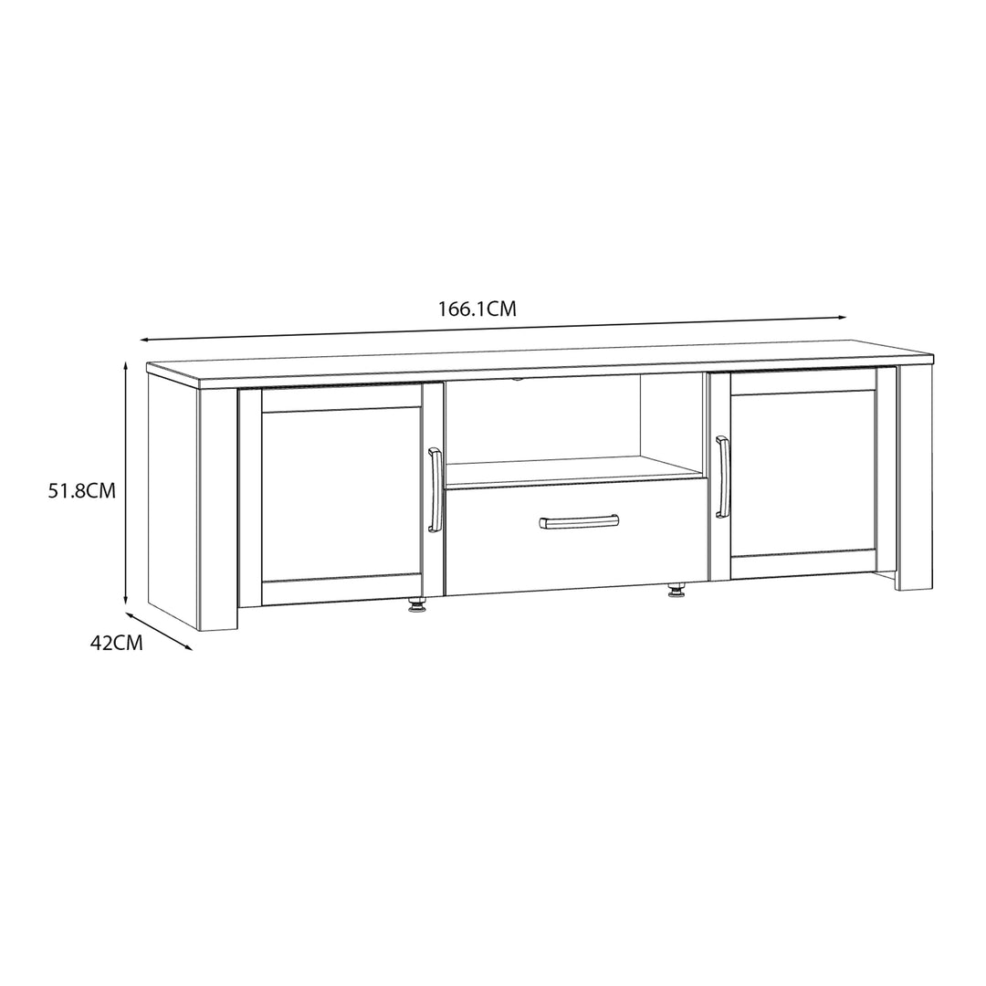 Bohol TV Unit in Riviera Oak/White