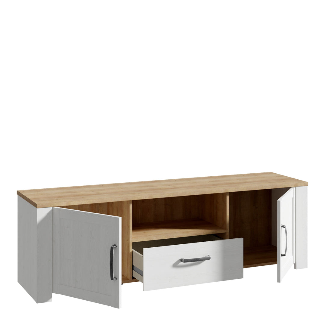 Bohol TV Unit in Riviera Oak/White