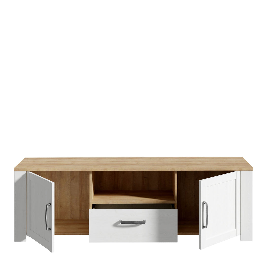 Bohol TV Unit in Riviera Oak/White