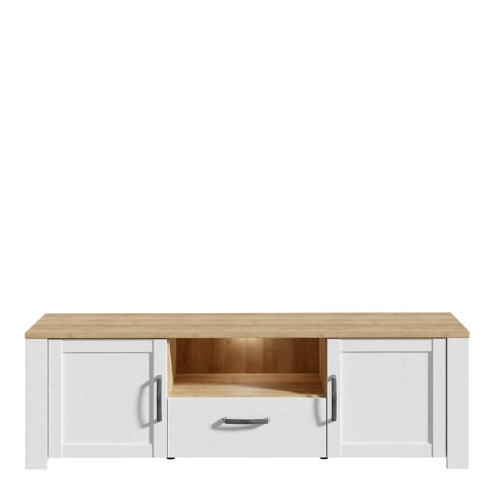 Bohol TV Unit in Riviera Oak/White