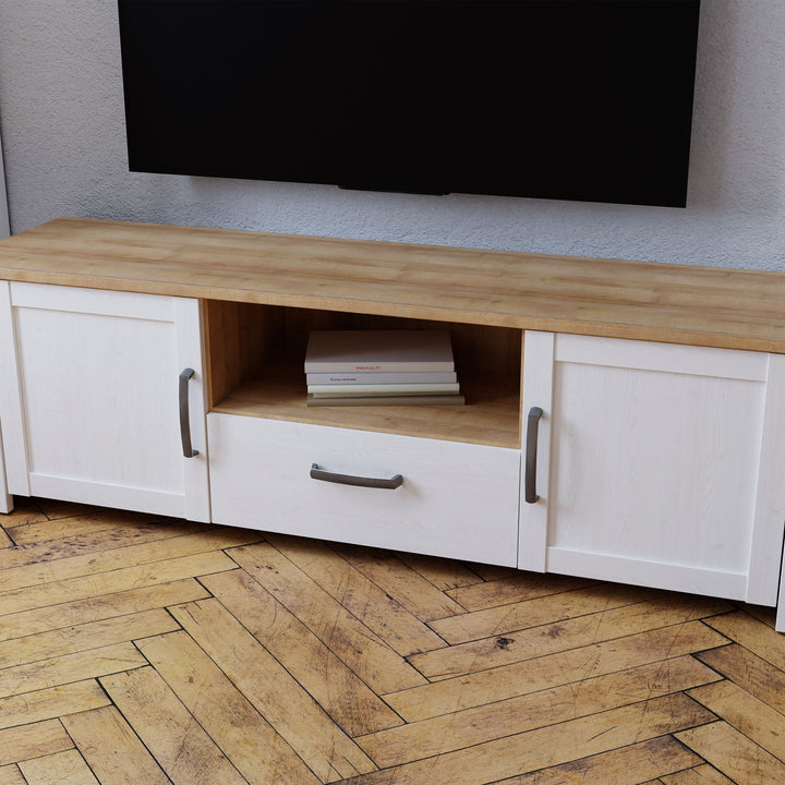 Bohol TV Unit in Riviera Oak/White