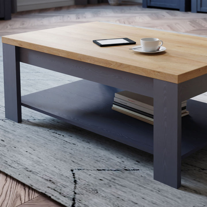 Bohol Coffee Table in Riviera Oak/Navy