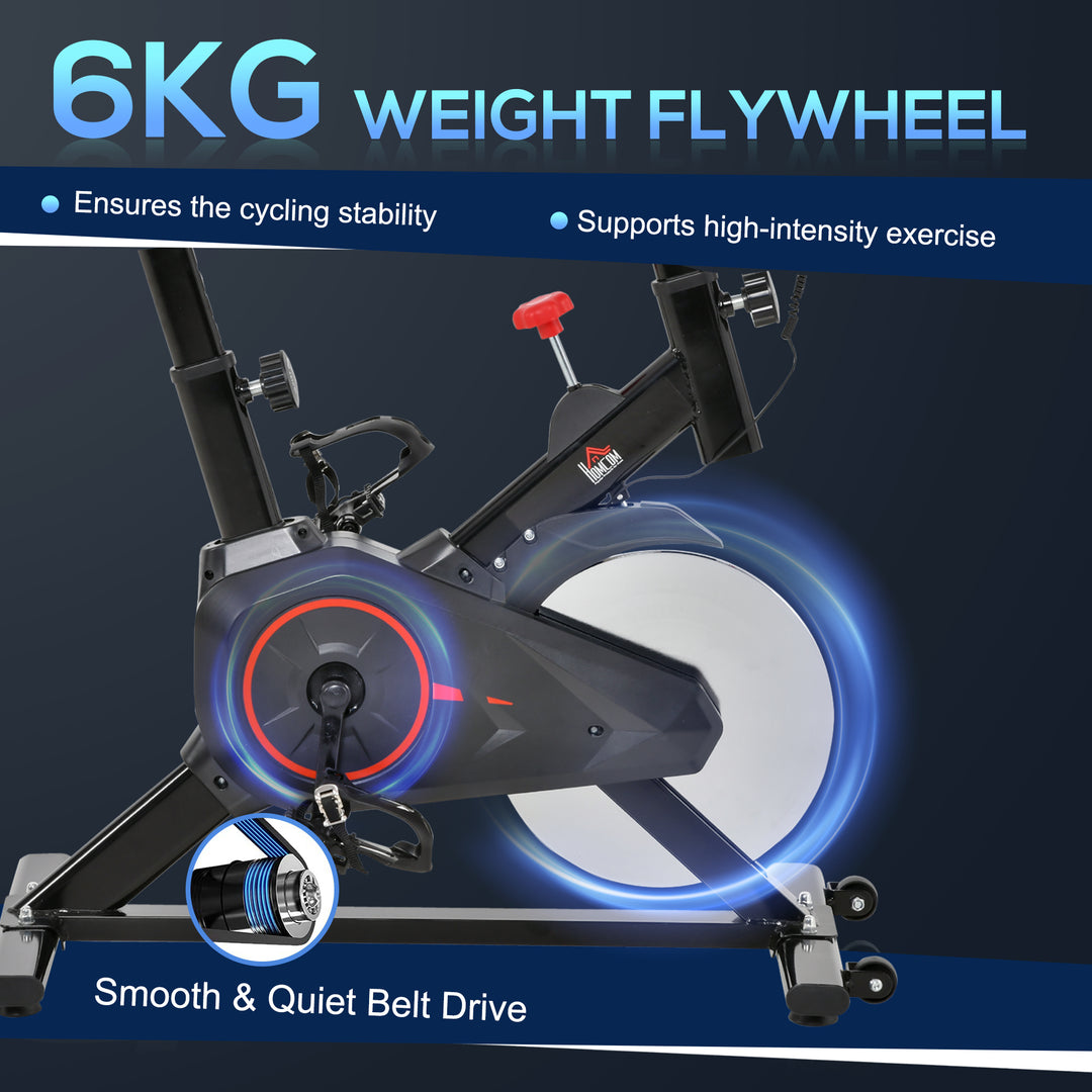 MCL Indoor Upright Exercise Bike Machine, with Adjustable Seat, Resistance, Handlebar, LCD Display